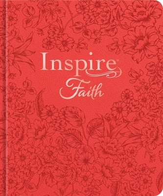 Inspire Faith Bible Nlt, Filament-Enabled Edition (Hardcover Leatherlike, Coral Blooms): The Bible for Coloring & Creative Journaling by Tyndale