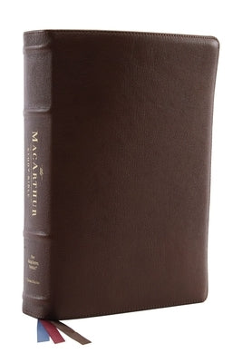 Nkjv, MacArthur Study Bible, 2nd Edition, Premium Goatskin Leather, Black, Premier Collection, Comfort Print: Unleashing God's Truth One Verse at a Ti by MacArthur, John F.
