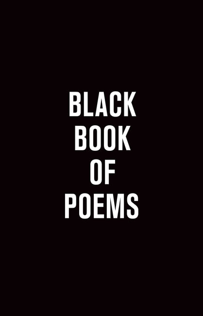 Black Book of Poems by Hunanyan, Vincent