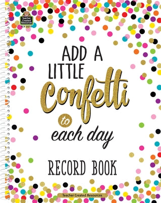 Confetti Record Book by Teacher Created Resources