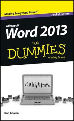 Word 2013 for Dummies by Gookin, Dan