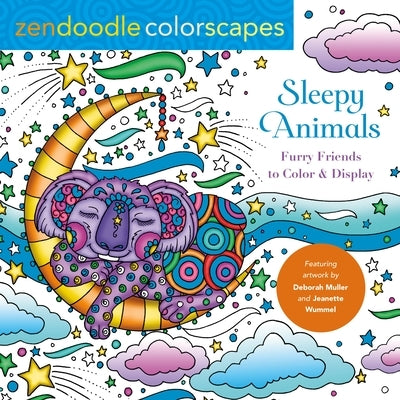 Zendoodle Colorscapes: Sleepy Animals: Furry Friends to Color & Display by Muller, Deborah
