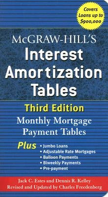 McGraw-Hill's Interest Amortization Tables, Third Edition by Estes