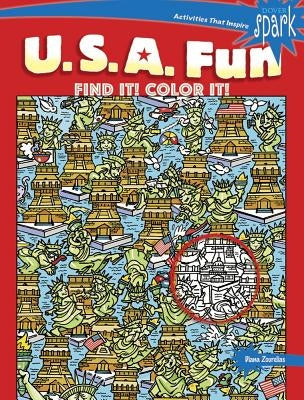 Spark U.S.A. Fun Find It! Color It! by Zourelias, Diana