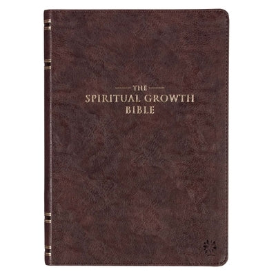 The Spiritual Growth Bible Dk. Brown Faux Leather by 