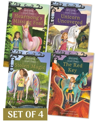 Unicorns of the Secret Stable (Set of 4) by Sanderson, Whitney