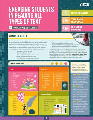 Engaging Students in Reading All Types of Text (Quick Reference Guide) by Allyn, Pam