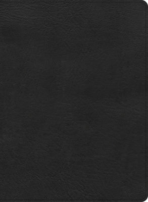 CSB Single-Column Wide-Margin Bible, Black Leathertouch by Holman Bible Staff
