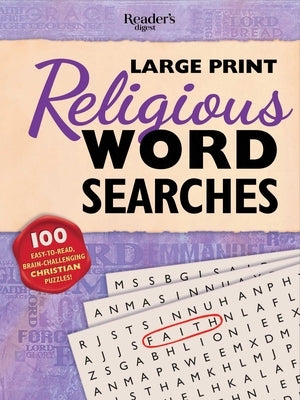 Reader's Digest Large Print Religious Word Search: 100 Easy-To-Read Brain-Challenging Christian Puzzles by Reader's Digest
