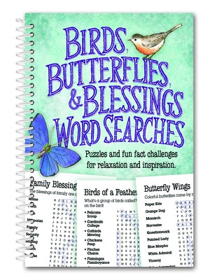 Birds, Butterflies, and Blessings Word Search by Editors, Product Concept