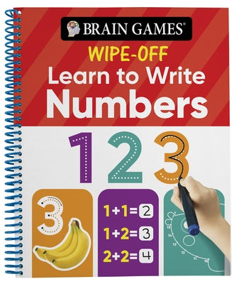 Brain Games Wipe-Off Learn to Write: Numbers (Kids Ages 3 to 6) by Publications International Ltd