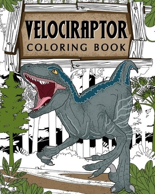 Velociraptor Coloring Book by Paperland