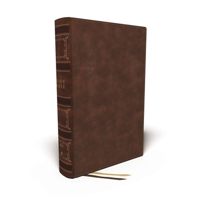Nkjv, Single-Column Wide-Margin Reference Bible, Leathersoft, Brown, Red Letter, Comfort Print: Holy Bible, New King James Version by Thomas Nelson