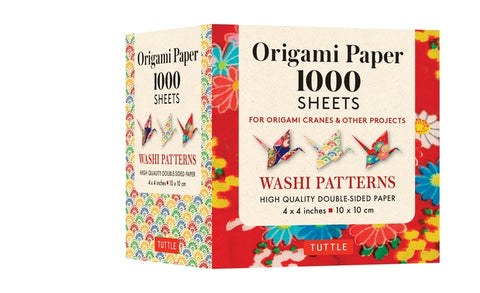 Origami Paper Japanese Washi 1,000 Sheets 4 (10 CM): Tuttle Origami Paper: High-Quality Double-Sided Origami Sheets Printed with 12 Different Designs by Tuttle Publishing