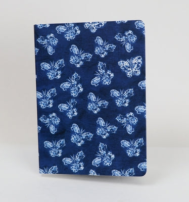 Shibori Indigo Butterflies Dotted Paperback Journal: Blank Notebook with Pocket by Tuttle Studio