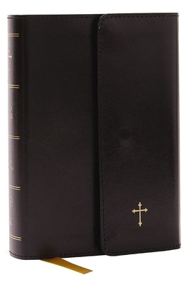 KJV Compact Bible W/ 43,000 Cross References, Black Leatherflex with Flap, Red Letter, Comfort Print: Holy Bible, King James Version: Holy Bible, King by Thomas Nelson