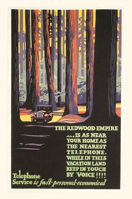 Vintage Journal Travel Poster for Redwood Empire by Found Image Press