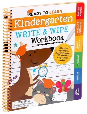 Ready to Learn: Kindergarten Write and Wipe Workbook by Editors of Silver Dolphin Books