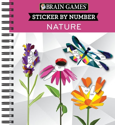 Brain Games - Sticker by Number: Nature (2 Books in 1 - Geometric Stickers) by Publications International Ltd