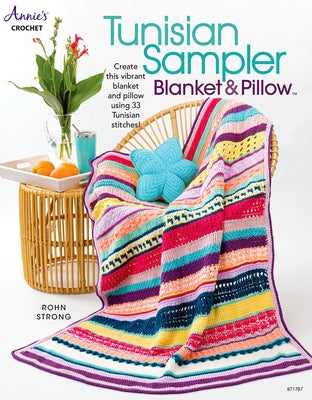 Tunisian Sampler Blanket & Pillow by Strong, Rohn