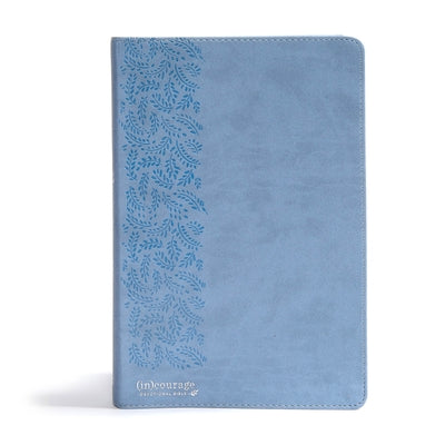 CSB (In)Courage Devotional Bible, Blue Leathertouch by (in)Courage