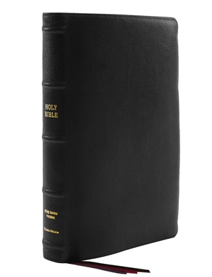 Kjv, Thinline Bible, Large Print, Premium Goatskin Leather, Black, Premier Collection, Red Letter, Thumb Indexed, Comfort Print: Holy Bible, King Jame by Thomas Nelson