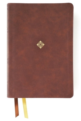 Nkjv, Thompson Chain-Reference Bible, Large Print, Leathersoft, Brown, Red Letter, Comfort Print by Thompson, Frank Charles