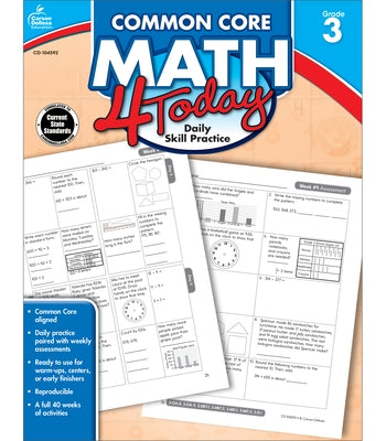 Common Core Math 4 Today, Grade 3 by McCarthy, Erin