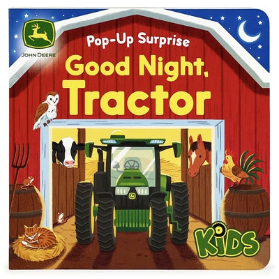 John Deere Kids Good Night Tractor by Cottage Door