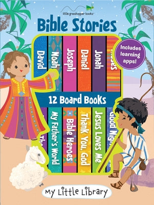 My Little Library: Bible Stories (12 Board Books & 3 Downloadable Apps!) by Little Grasshopper Books