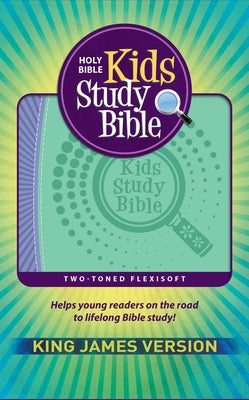 KJV Kids Study Bible Flex Purple and Green Imprintable (Genuine Leather) by Hendrickson Publishers